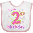 thumbnail image 3 of Inktastic It's My Second Birthday Boys or Girls Baby Bib, 3 of 4