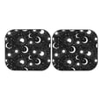 thumbnail image 7 of Balery 2 Piece Crescent and Stars Car Windshield Sun Shade|Foldable Front Windshield Shade for Car Front Window for Most Sedans SUV Truck-Medium, 7 of 7
