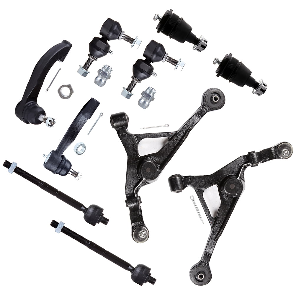 ECCPP 10pcs Lower Control Arm Inner Tie Rod End Outer Tie Rod End Sway Bar End Link Upper Ball Joint fit for 1996-2006 For Chrysler Sebring 2001-2006 For Dodge Stratus