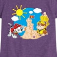 thumbnail image 3 of Paw Patrol - Marshall And Rubble Beach - Toddler & Youth Girls Short Sleeve Graphic T-Shirt, 3 of 6
