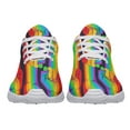 thumbnail image 5 of Rainbow Pride Shoes Men Women Fashion LGBT Sneakers Adult Lightweight Breathable Running Shoes White Size 11.5, 5 of 7