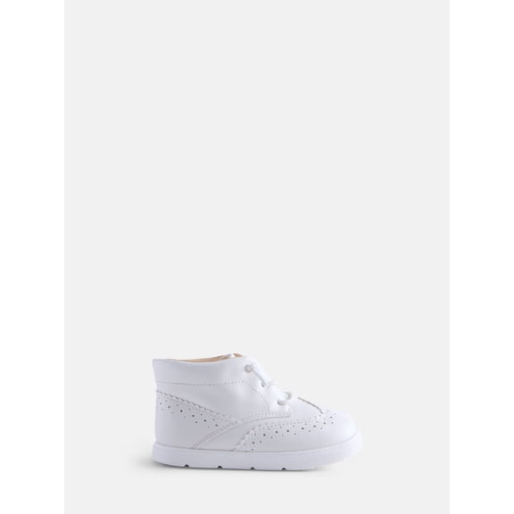 Wonder Nation Infant Boys' Faux Leather Brogue Booties