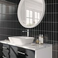 thumbnail image 4 of Arte 1.97 in. x 7.87 in. Glossy Black Ceramic Subway Wall and Floor Tile (5.38 sq. ft./case) (50-pack), 4 of 5