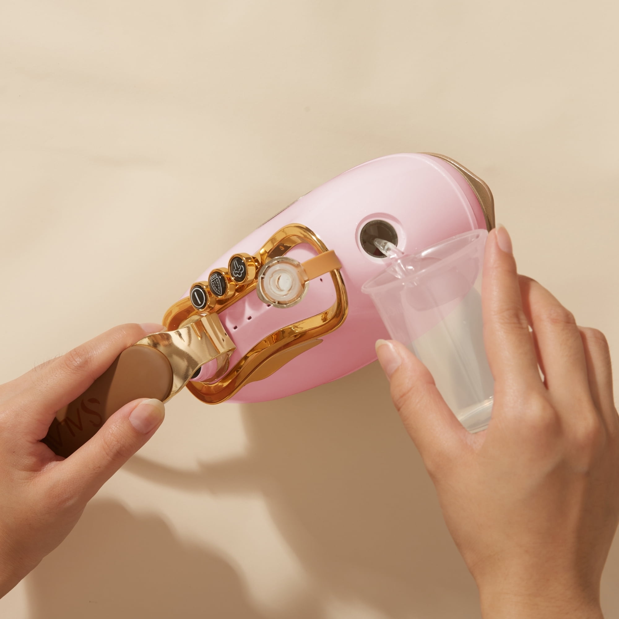 SALAV Retro Edition Iron+Steamer and Fabric Shaver Set, Rose