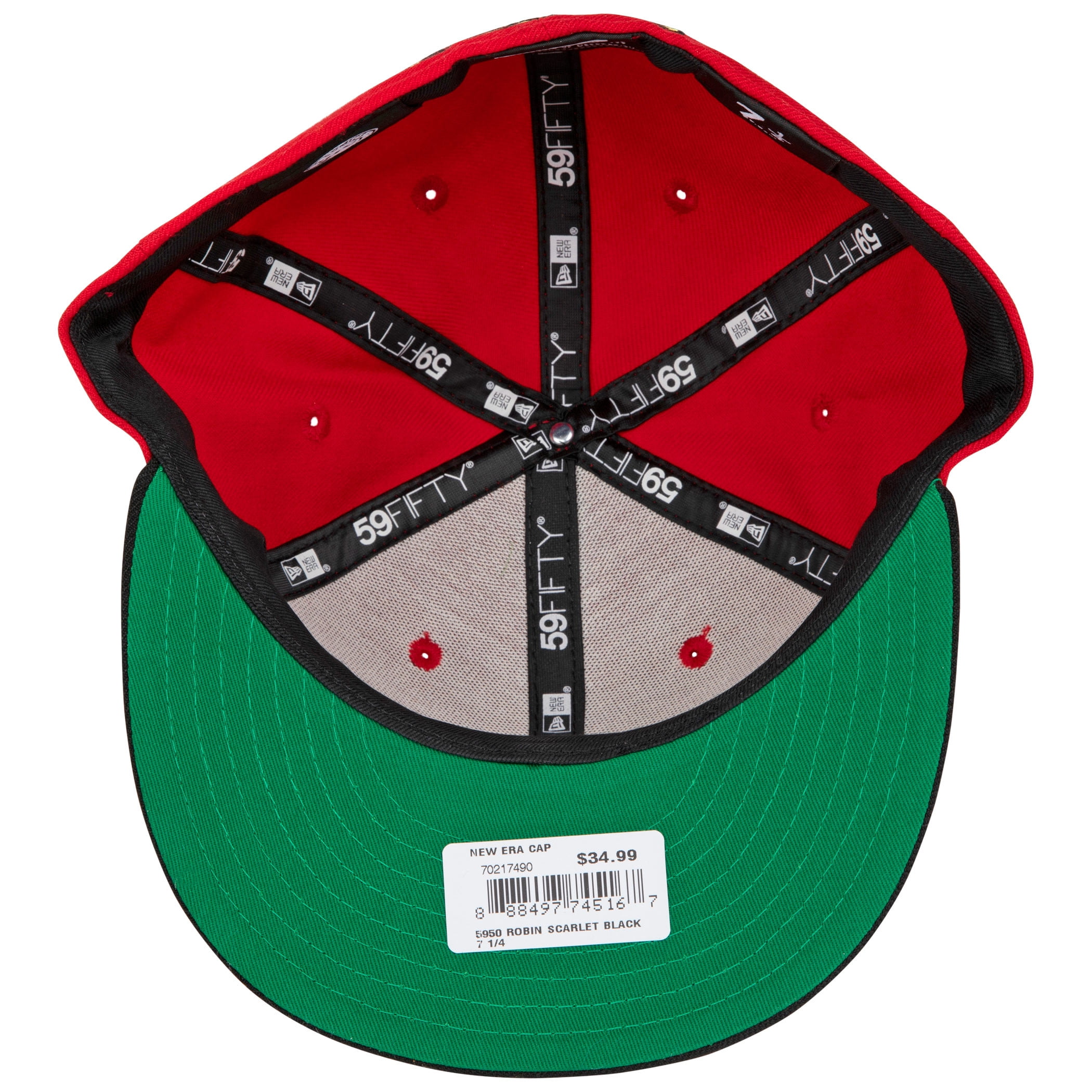 Robin Symbol Scarlet New Era 59Fifty Fitted Hat-7 1/2 Fitted