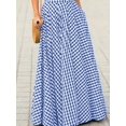 thumbnail image 4 of Elegant Women's Skirt,High-Waisted, Wide-Sweep, Flowy A-Line Skirt, 4 of 8