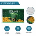 thumbnail image 6 of St. Patrick's Day Placemats Set of 4, Funny Green Hats Leaves Coin Art Placemats for Dining Table, Place Mats for Kitchen Tabletop, Waterproof Wipeable Dining Table Mats Set, 6 of 9