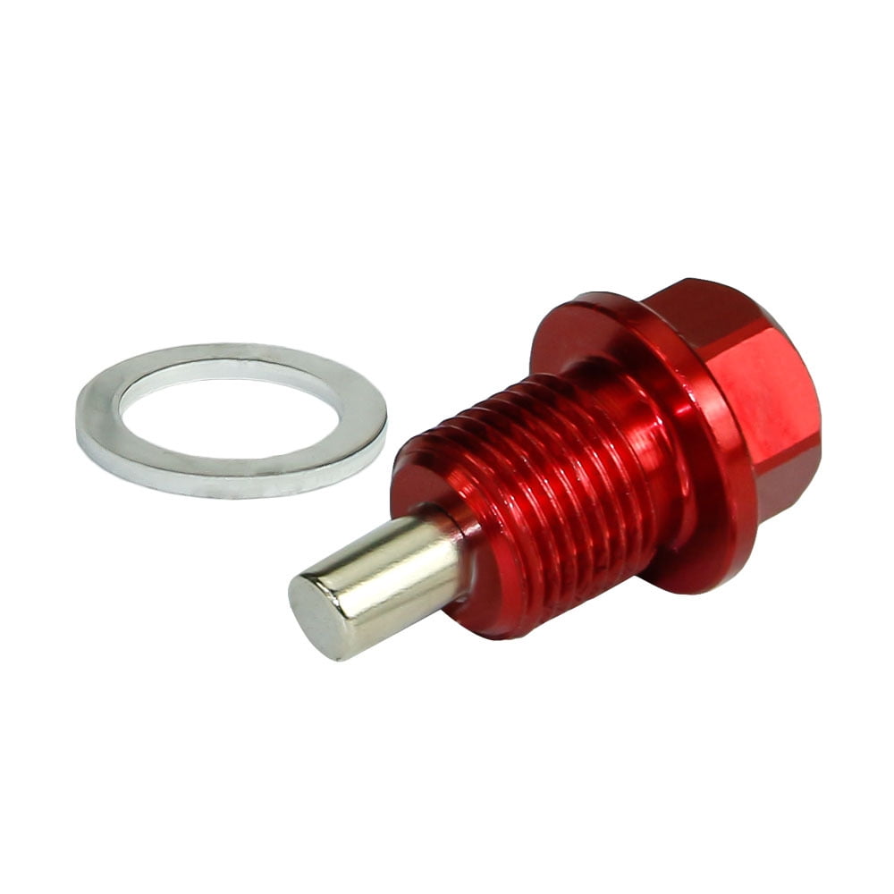 Multicolor Drain Plug Oil Pan Oil Drain Bolt with WasherRed
