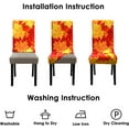 thumbnail image 7 of Fall Maple Leaves Chair Covers for Dining Room Set of 4 Autumn Stretch Dining Chair Slipcovers 4 Pieces Seasonal Washable Removable Seat Protector 4 Pack Decor for Home and Party, 7 of 7
