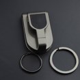thumbnail image 4 of POINTERTECK Key Chain Clip Zinc Alloy Belts Hanging Fashion Portable Home Keychain Buckle Portable Backpack Wallet Pendant for Man Silver, 4 of 10