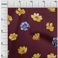 thumbnail image 1 of oneOone Cotton Cambric Fabric Flower Watercolor Printed Craft Fabric BTY 56 Inch Wide, 1 of 4