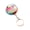 peony flower, variant on Metal Keychain Pills Box with Mirrored and Sealed Compartment Portable Medicines Dispenser Pendant Keyring Accessory
