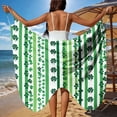 thumbnail image 1 of TaTaai Women St Patrick's Day Beach Wrap Dress Ribbon Tie Lightweight Sheer Long Cover Up for Summer Vacation Gift, 1 of 9