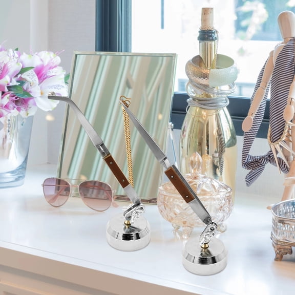 5 PCS Soldering Tweezers Set, Reverse Cross-Lock & 360° Rotating Desk Tweezers with Metal Tips for Jewelry Making, Electronics Repair