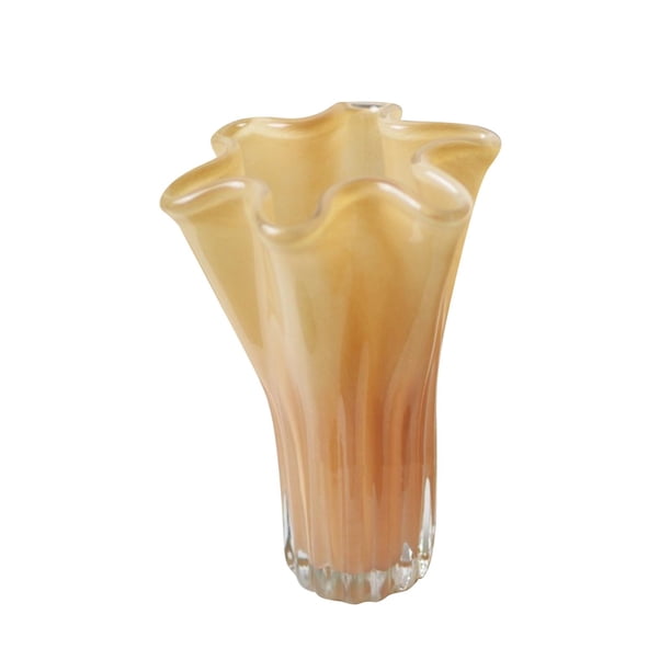 Florero, florero, maceta, florero decorativo para fiestas, vacaciones, oficina naranja con leche