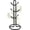 Black, variant on Black Steel Mug Tree Storage Rack, Holds 6-8 Mugs, Countertop Organizer
