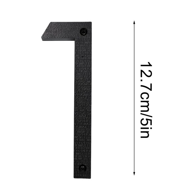 Dvruxg Modern Floating House Numbers for Outside, Large Black Shadow Home Number with Nails Kit & Template, Easy to Be Mounted for Exterior House Address, Garage Gate, Street, Farmhouse