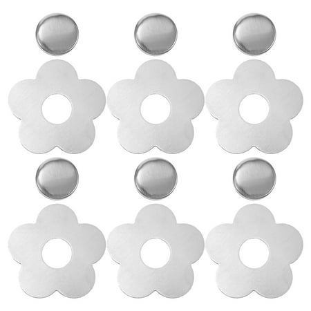 

6pcs Flower Shape Table Cloth Pendant Sturdy Table Cloth Windproof Fixator
