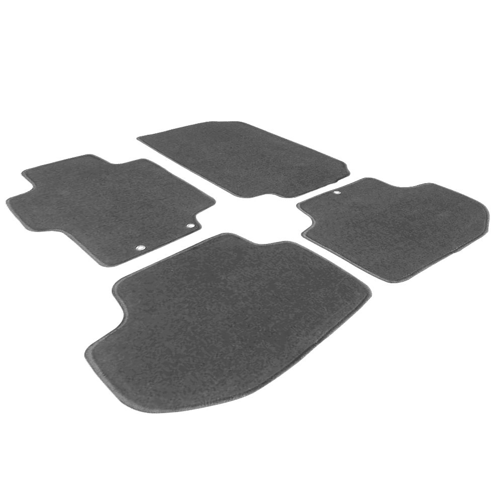 fits 03-07 gray mats carpet nylon accord floor front - & honda 4pc rear