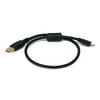 Monoprice USB-A to Mini-B 2.0 Cable - 1.5 Feet - Black, 5-Pin, 28/24AWG, Gold Plated For Digital Camera, Cell Phones, PDAs, MP3 Players, Dash Cam