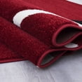 thumbnail image 3 of Allstar Red Modern Geometric Black circle design Area Rug (3' 9" x 5' 1"), 3 of 7