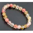 thumbnail image 4 of K-KED Faceted 6/8/10mm Multi-Color Watermelon Tourmaline Elastic Bracelet 7.5''-8 mm, 4 of 8