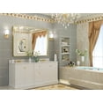 thumbnail image 3 of Tetote  Modern Metal Frame Wall Mounted Bathroom Vanity Mirror 48x36 - Gold, 3 of 7