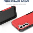 thumbnail image 6 of for Samsung Galaxy S21 Case: Dual Layer Protective Heavy Duty Cell Phone Cover Shockproof Rugged with Screen Protector - Military Protection Bumper Tough - Samsung Galaxy S21 5G 2021, 6.2 inch, Red, 6 of 16
