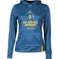 thumbnail image 2 of Women's Royal San Jose State Spartans Baseball Pullover Hoodie, 2 of 3