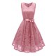thumbnail image 5 of Vestido de noche elegante del partido de la princesa dulce del cordón de las mujeres atractivas del Abanopi Rosa/XXL, 5 of 6