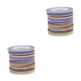 thumbnail image 4 of Soidarity Nuevo conjunto de pegatinas de cinta de línea de rayas de uñas de 14 colores brillantes decoraciones artísticas para Gel de esmalte de uñas Type3 NO3 Soidarity CBP023495, 4 of 5