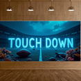 thumbnail image 6 of Vintage Style Football Themed Banner Touch Down Decoration for Football Parties Sports Events Fan Gatherings Backdrop Decorations, 6 of 7