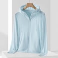 thumbnail image 2 of cllios Womens UPF 50+ Sun Protection Jacket Lightweight Quick Dry Full Zip Long Sleeve Sun Shirts Breathable Packable Outdoor Running Hiking Hoodie Rash Guard Plus Size, 2 of 6