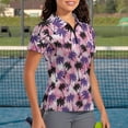 thumbnail image 2 of Binienty Palm Tree Matching Golf Shirts for Couples Fashion Athletic T-Shirts Tennis Outfits Funny Golf Shirt for Men Women Daily Wear ,Short Sleeve Quarter Zip Pullover, 2 of 7