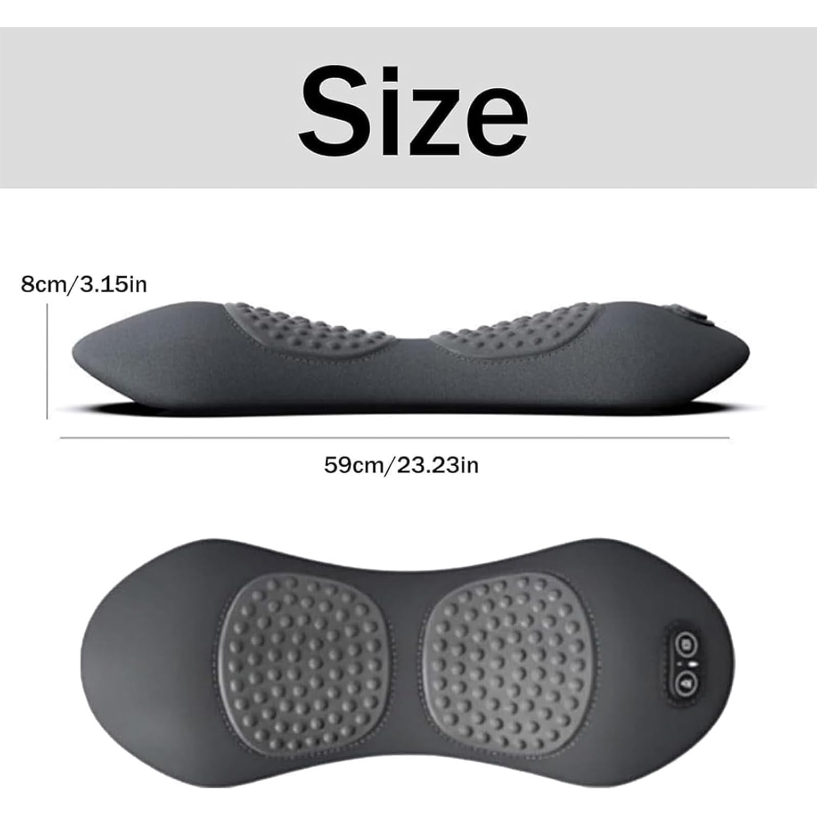My Soothe Lab 3 in 1 Back Massager, 2025 New Mysoothelab Neck Massager Pillow, with Heat Compress and Vibrating Traction Lifting, for Neck and Shoulder and Backs