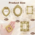 thumbnail image 2 of JEWLALO 10PCS Vintage Mini Picture Frames 1x1 Inch Small Gold Frames Tiny Antique Resin Photo Frame Wall Hanging Display Table Frame for DIY Jewelry Christmas Holiday Party Hotel Decor, 2 of 7
