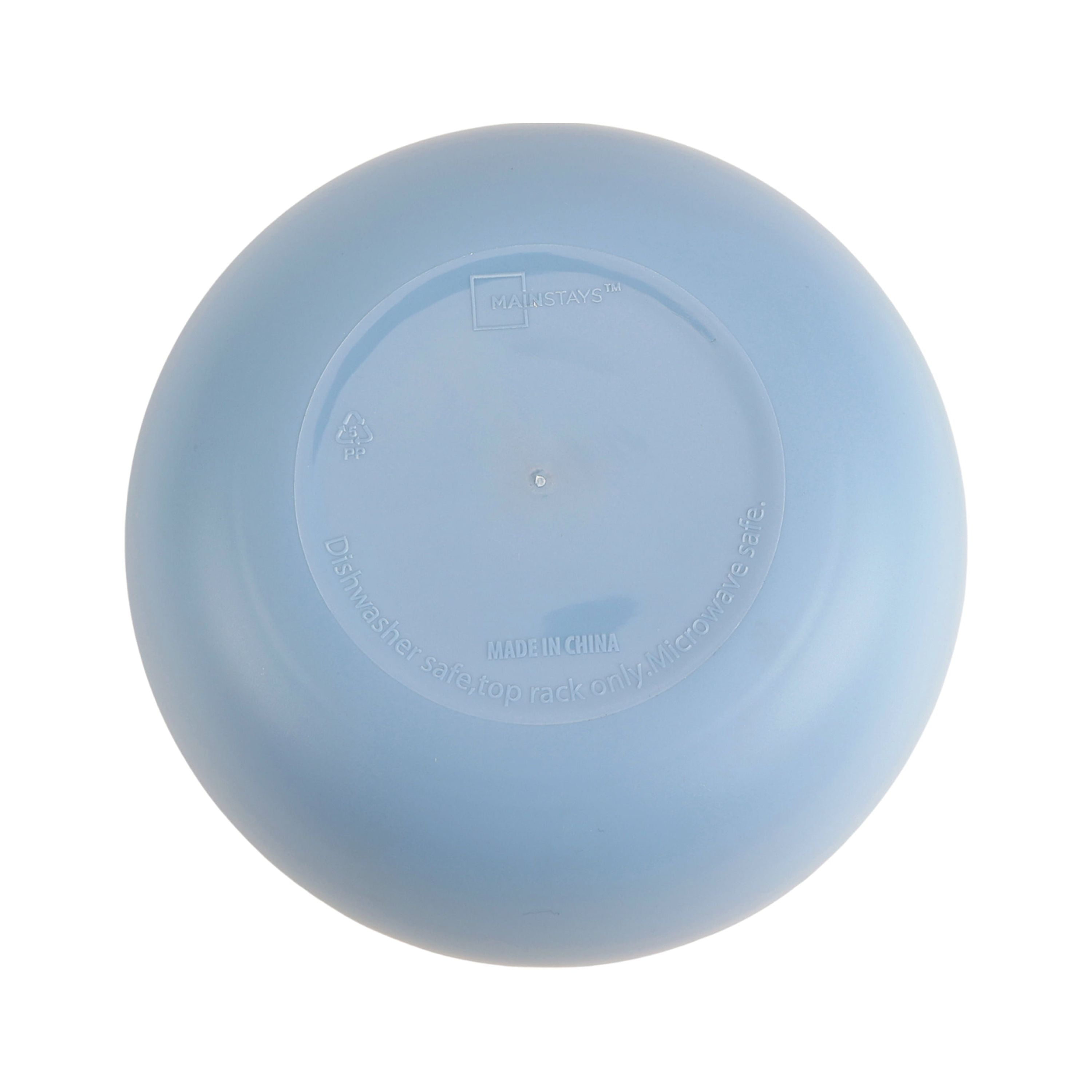 Mainstays - Blue Round Plastic Bowl, Scalloped, 38-Ounce