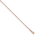 thumbnail image 1 of 14k Rose Gold 1.10mm Box Link Chain 8 Inch "Bracelets, 1 of 1
