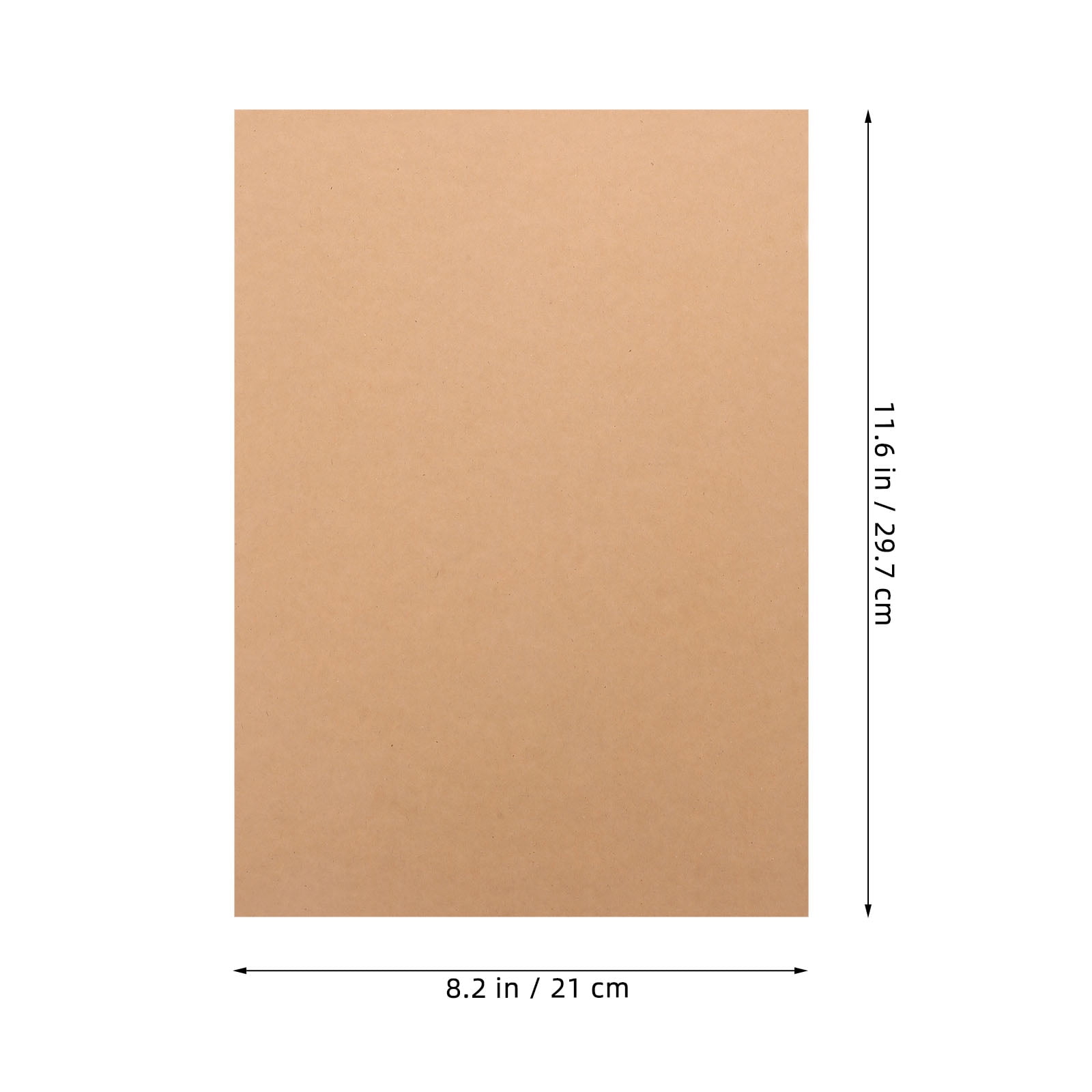 100 Sheets White Cardstock Paper for Crafts, Trinket Panels, and Projects - Kraft Card Paper