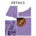 thumbnail image 6 of XCHQRTI Pumpkin Shirt for Women Vintage Halloween Tshirt Graphic Shirts Funny Retro Short Sleeve Tops, 6 of 8