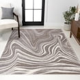 thumbnail image 2 of JONATHAN Y SUPERSOFT 5 x 8 Area Rug, Eleni Glam Abstract Marble - Brown/Cream, SEU301B-5, 2 of 8