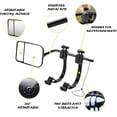 thumbnail image 2 of 2 Pack Universal Clip On Towing Mirrors, Convex Trailer Tow Mirrors Extension for Trucks SUVs RVs, Adjustable Dual Rear View Side Mirrors for Towing a Trailer, 2 of 6