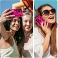 thumbnail image 6 of Case for iPhone 15 Pro Max 6.7 inch, Cute Solid Color Curly Wave Shape Shockproof Soft Bumper Phone Case, Candy Water Ripple 3D Silicon Slim Pretty Case Non-Yellowing Cover, Hot Pink, 6 of 13
