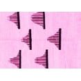 thumbnail image 1 of Ahgly Company Indoor Rectangle Solid Pink Modern Area Rugs, 8' x 10', 1 of 4