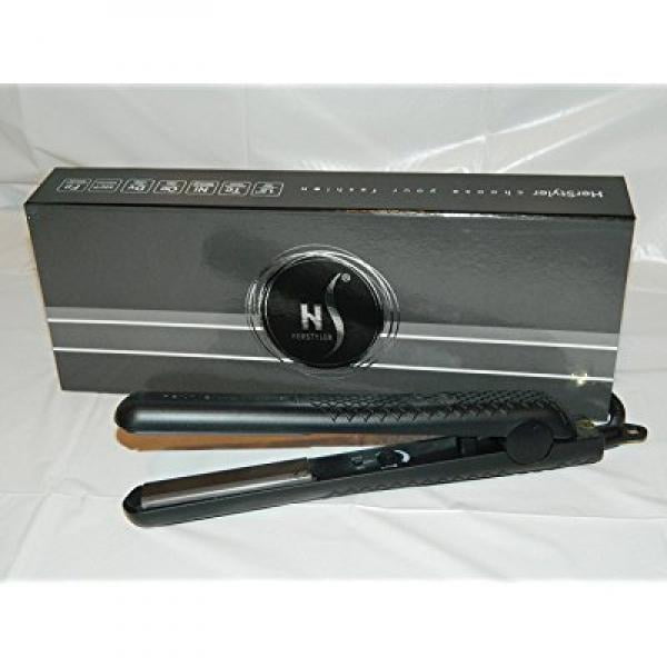 Herstyler Superstyler Onyx Ceramic Flat Iron 1 25 Ceramic Plates Negative Ion Technology Best Hair Straightener For All Types Of Hair Black Walmart Com Walmart Com