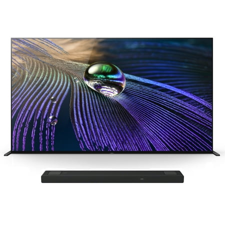 Sony XR83A90J 83" A90J Series HDR OLED 4K Smart TV with a Sony HT-A5000 5.1.2 Channel Dolby Atmos Soundbar with Built-in Subwoofers (2021)