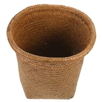 HOMEMAXS Rattan Woven Clothes Hamper Household Dirty Clothes Organizer Sundries Basket
