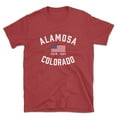 thumbnail image 1 of Alamosa Colorado Patriot Men's Cotton T-Shirt, 1 of 1