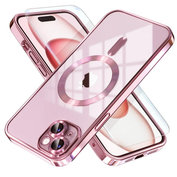 Funda magnética Misea para iPhone 15 con MagSafe Pink