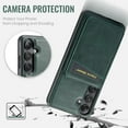 thumbnail image 7 of Dteck for Samsung Galaxy S24 FE Case Magnetic with Detachable Card Holder Wallet, Compatible with MagSafe, Premium RFID Blocking PU Leather Slim Shockproof Case for Galaxy S24 FE 5G,Green, 7 of 7